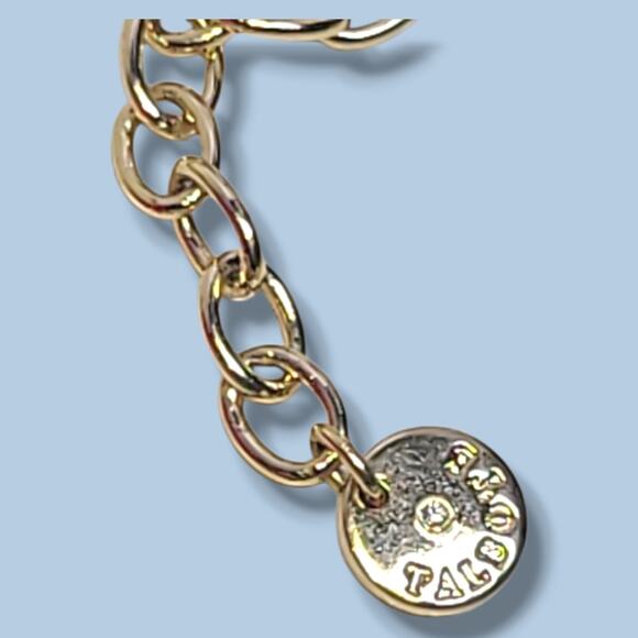 Talbots It's A Wrap Spheres Necklace Gold Tone Pink & Green - Picture 3 of 9